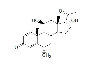 11β,17α-Dihydroxy-6α-methylpregna-1,4-diene-3,20-dione